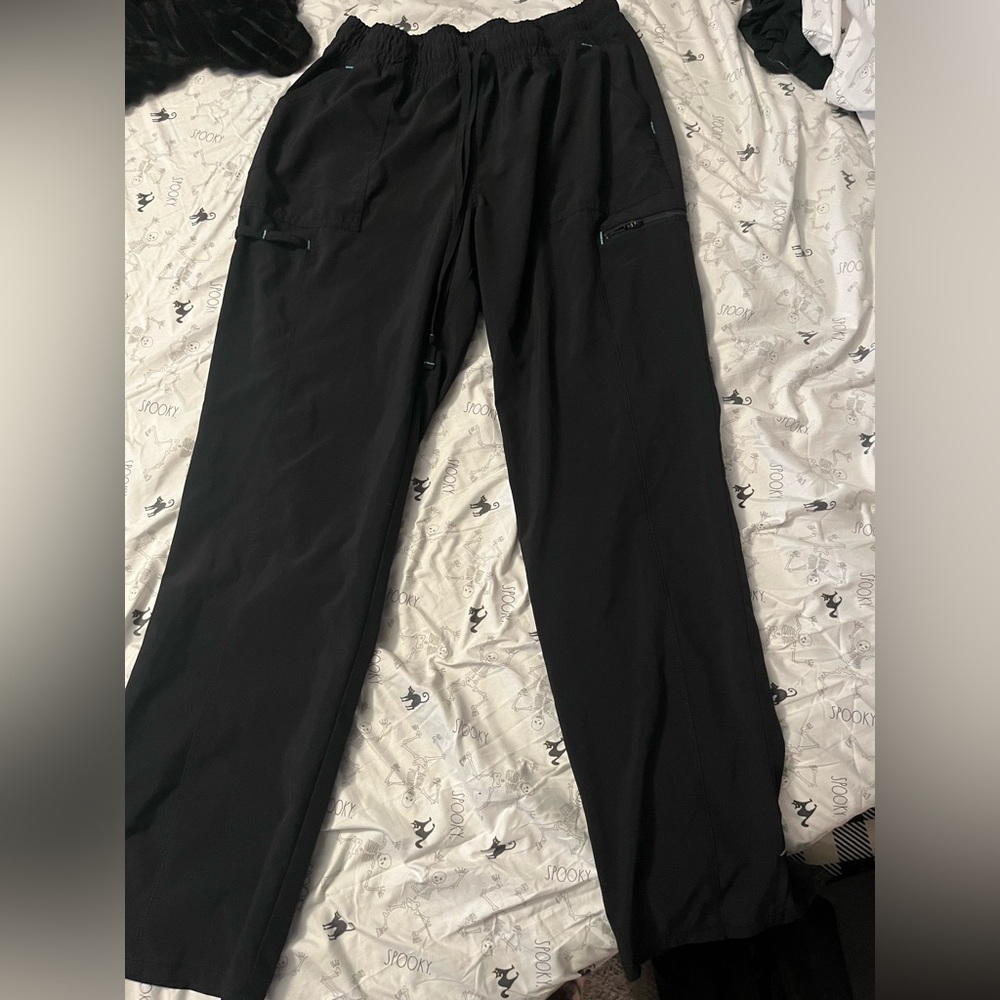 L Black Scrubstar scrub bottoms size large